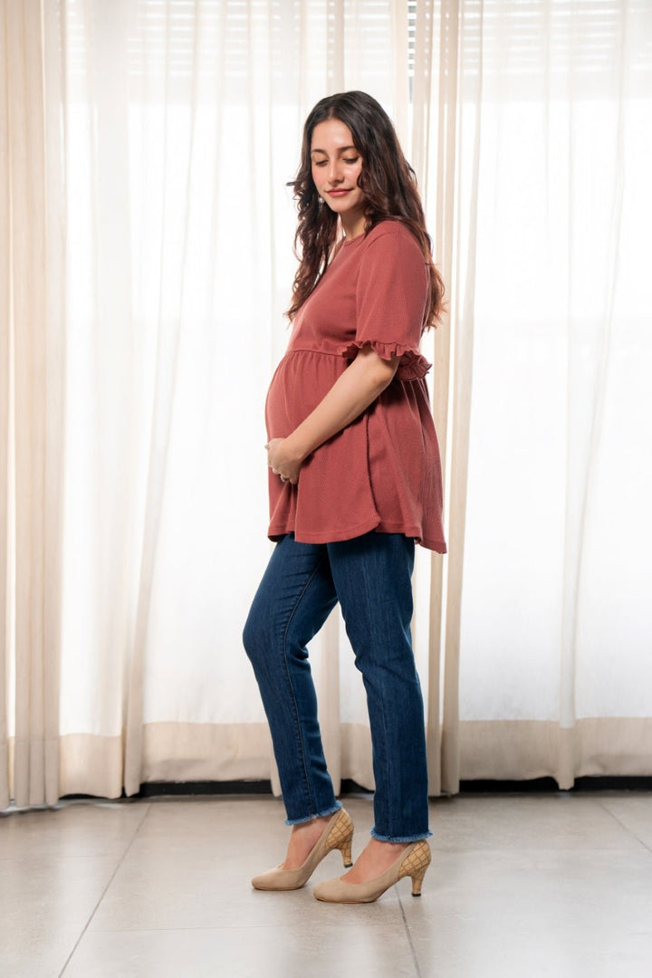 Waffle Textured Top - Preggies